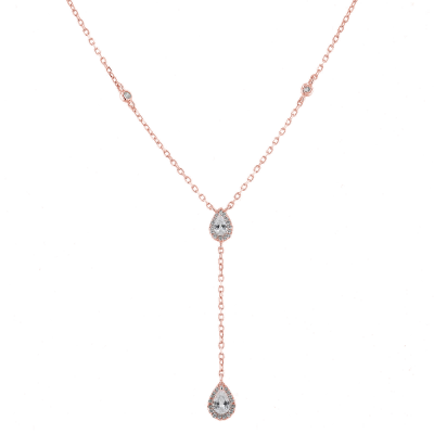 Gena.paris® 'Mono' Damen Sterling Silber Halsband - Rosé GC1458-R