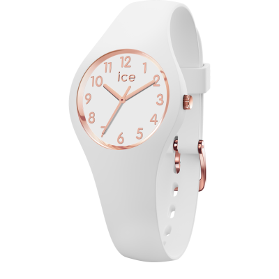 Ice Watch® Analog 'Ice Glam - White Rose-gold - Numbers' Mädchen Uhr (Extra Small) 015343