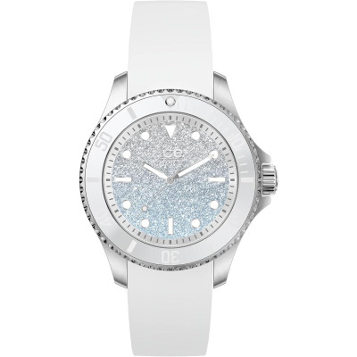 Ice Watch® Analog 'Ice Steel - Lo White Blue' Damen Uhr (Small) 020370