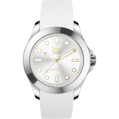 Ice Watch® Analog 'Ice Steel - Classic - White Gold' Damen Uhr (Medium) 020384