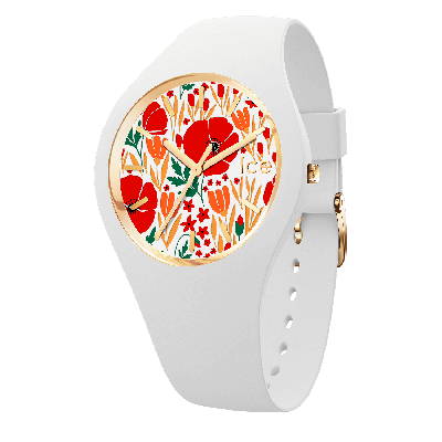 Ice Watch® Analog 'Ice Flower - Poppy Fields' Damen Uhr (Small) 020512