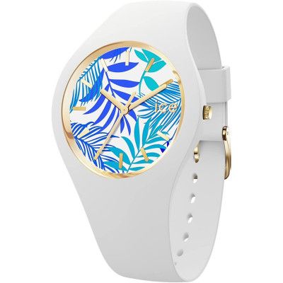 Ice Watch® Analog 'Ice Flower - Turquoise Leaves' Damen Uhr (Medium) 020517
