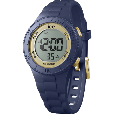 Ice Watch® Digital 'Ice Digit - Dark Blue Gold' Kind Uhr (Small) 021618