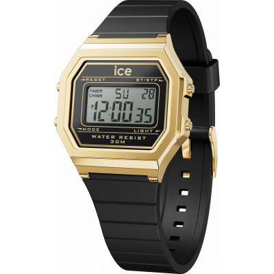 Ice Watch® Digital 'Ice Digit Retro - Black Gold' Damen Uhr (Small) 022064