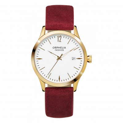 Orphelia Fashion® Analog 'Suede' Damen Uhr OF711701
