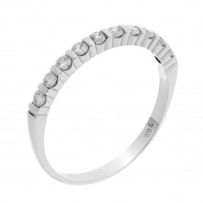 Orphelia® Damen Weißgold 18K Ring - Silber RD-3004/1