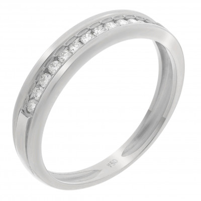 Orphelia® Damen Weißgold 18K Ring - Silber RD-3020/1