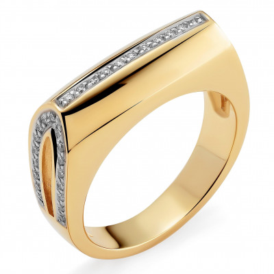 Orphelia® Damen Gelbgold 18K Ring - Gold RD-33070