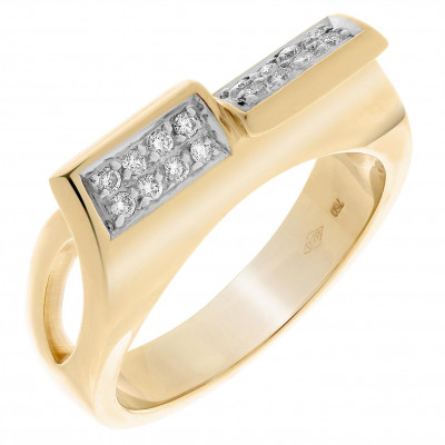 Orphelia® Damen Gelbgold 18K Ring - Gold RD-33075