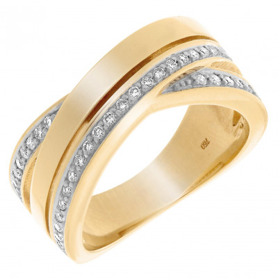 Orphelia® Damen Gelbgold 18K Ring - Gold RD-33077