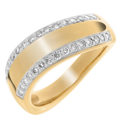 Orphelia® Damen Gelbgold 18K Ring - Gold RD-33092