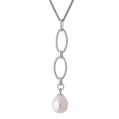 Orphelia® 'Alivina' Damen Sterling Silber Halskette mit Anhänger - Silber ZH-7070