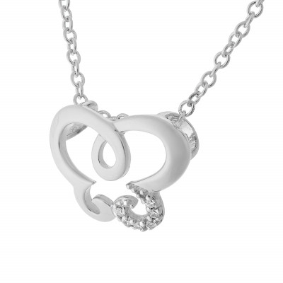 Orphelia® 'Joya' Damen Sterling Silber Halskette mit Anhänger - Silber ZH-7088