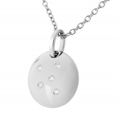 Orphelia® 'Linn' Damen Sterling Silber Halskette mit Anhänger - Silber ZH-7130