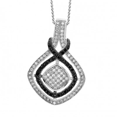 Orphelia® Damen Sterling Silber Halskette mit Anhänger - Silber ZH-7240/1