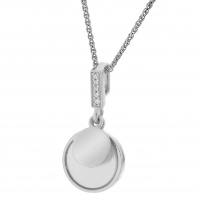 Orphelia® 'Isi' Damen Sterling Silber Halskette mit Anhänger - Silber ZH-7285