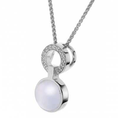 Orphelia® 'Marga' Damen Sterling Silber Halskette mit Anhänger - Silber ZH-7288