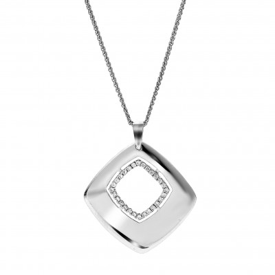 Orphelia® Damen Sterling Silber Halskette mit Anhänger - Silber ZH-7353