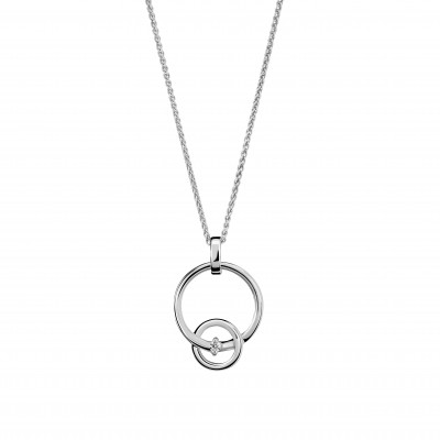 Orphelia® 'Antoine' Damen Sterling Silber Halskette mit Anhänger - Silber ZH-7503