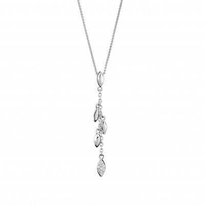 Orphelia® 'Loana' Damen Sterling Silber Halskette mit Anhänger - Silber ZH-7505