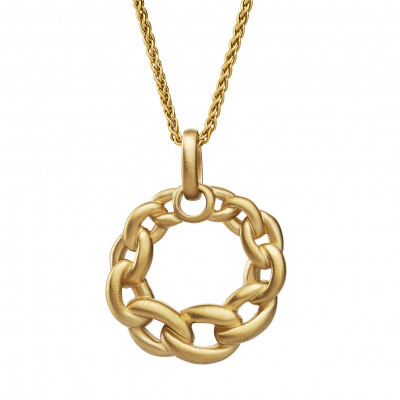Orphelia® 'Estelle' Damen Sterling Silber Halskette mit Anhänger - Gold ZH-7516/G