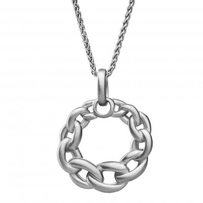 Orphelia® 'Estelle' Damen Sterling Silber Halskette mit Anhänger - Silber ZH-7516