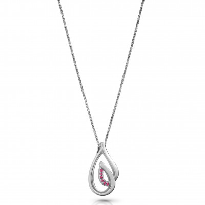 Orphelia® 'Dazzle' Damen Sterling Silber Halskette mit Anhänger - Silber ZH-7518/R