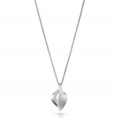 Orphelia® 'Anet' Damen Sterling Silber Halskette mit Anhänger - Silber ZH-7520