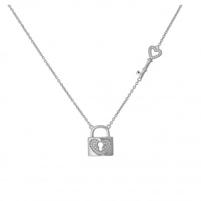 Orphelia® Damen Sterling Silber Halsband - Silber ZK-7022
