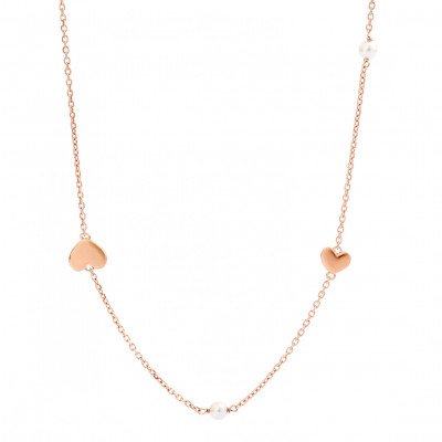 Orphelia® 'Nahara' Damen Sterling Silber Halsband - Rosé ZK-7378