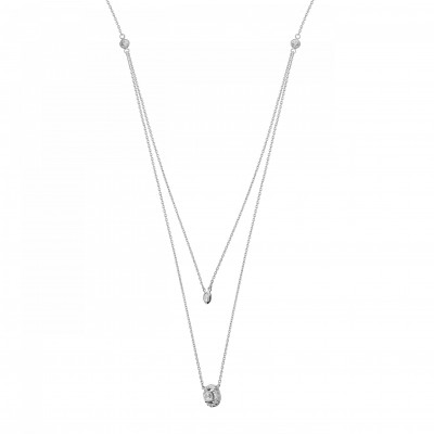 Orphelia® Damen Sterling Silber Halsband - Silber ZK-7492