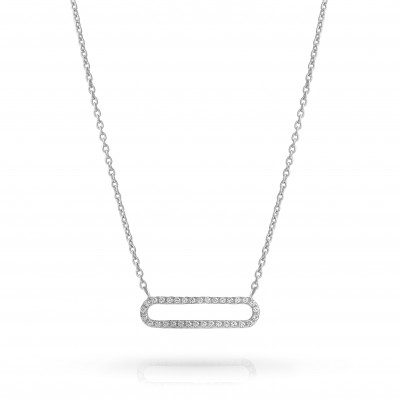 Orphelia® 'Charm' Damen Sterling Silber Halsband - Silber ZK-7563
