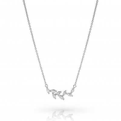 Orphelia® 'Charlene' Damen Sterling Silber Halsband - Silber ZK-7568