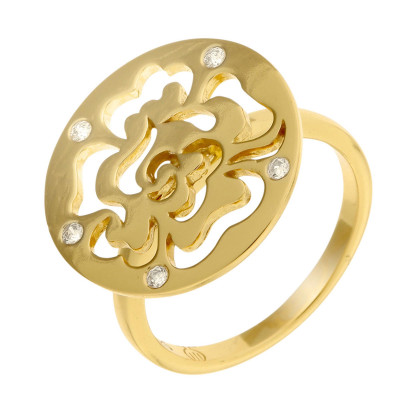 Orphelia® Damen Sterling Silber Ring - Gold ZR-7079/2