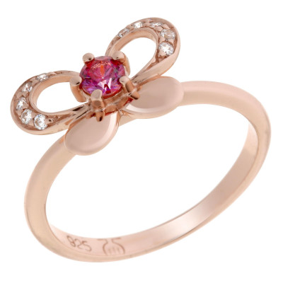 Orphelia® Damen Sterling Silber Ring - Rosé ZR-7083