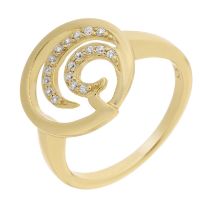 Orphelia® Damen Sterling Silber Ring - Gold ZR-7084/2
