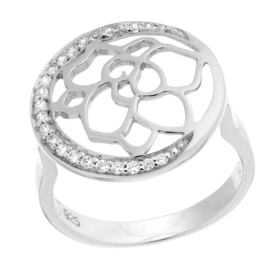 Orphelia® Damen Sterling Silber Ring - Silber ZR-7089