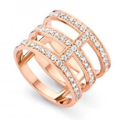 Orphelia® Damen Sterling Silber Ring - Rosé ZR-7125/RG