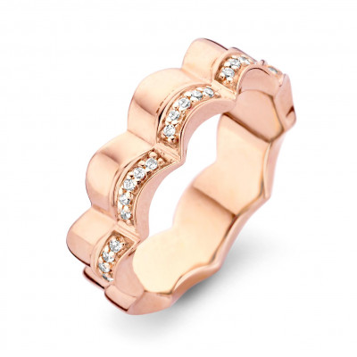 Orphelia® Damen Sterling Silber Ring - Rosé ZR-7127/RG