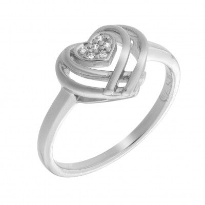 Orphelia® Damen Sterling Silber Ring - Silber ZR-7368