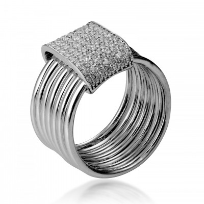 Orphelia® Damen Sterling Silber Ring - Silber ZR-7417