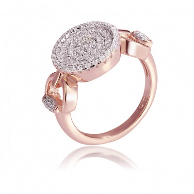 Orphelia® Damen Sterling Silber Ring - Rosé ZR-7420