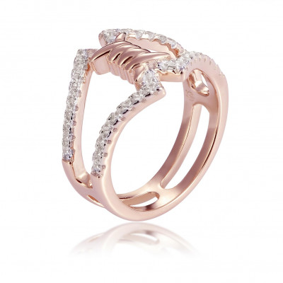 Orphelia® Damen Sterling Silber Ring - Rosé ZR-7422