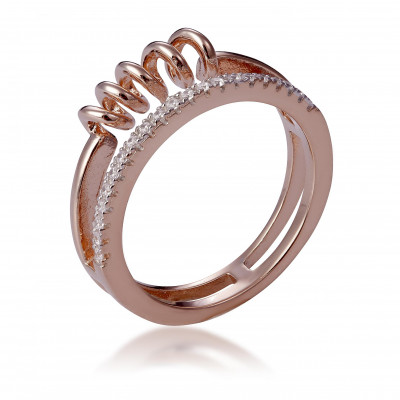 Orphelia® Damen Sterling Silber Ring - Rosé ZR-7438