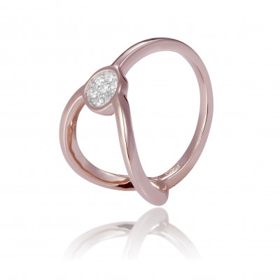 Orphelia® Damen Sterling Silber Ring - Rosé ZR-7439