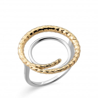 Orphelia® Damen Sterling Silber Ring - Silber/Gold ZR-7499