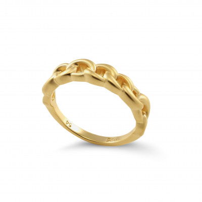 Orphelia® 'Estelle' Damen Sterling Silber Ring - Gold ZR-7516/G