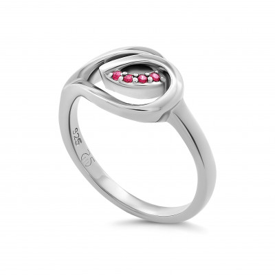 Orphelia® 'Dazzle' Damen Sterling Silber Ring - Silber ZR-7518/R