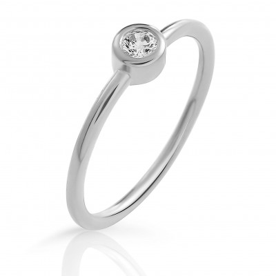 Orphelia® 'Classic' Damen Sterling Silber Ring - Silber ZR-7526