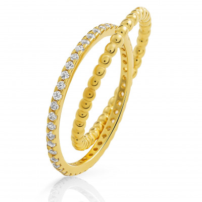 Orphelia® 'Everest' Damen Sterling Silber Ring - Gold ZR-7542/G